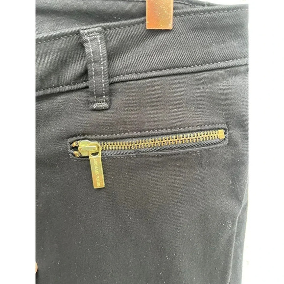 Michael Kors Womens Moto Stretch Low Rise Ankle Zip Skinny Leg Jeans Black Sz 6 - Picture 11 of 16